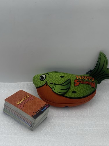 Happy salmon card - family, 3-6